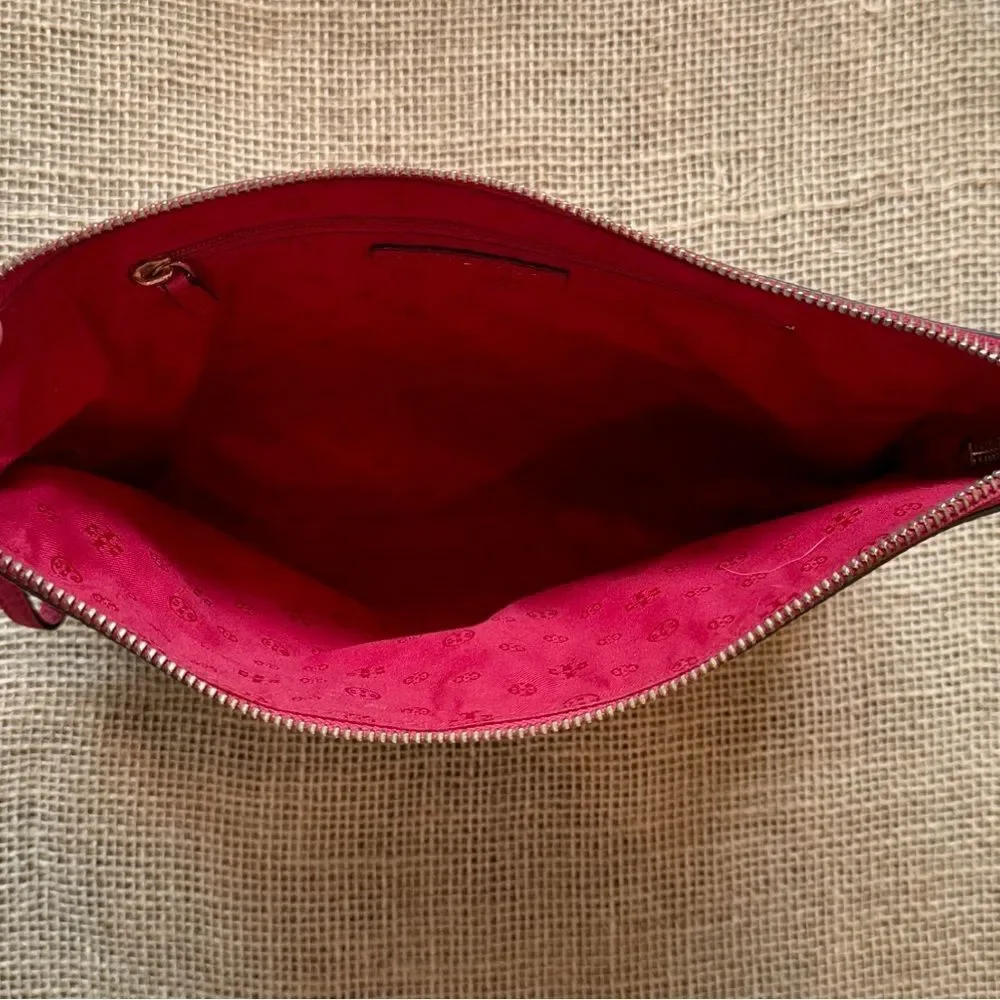Tory Burch Vibrant Red Wristlet Clutch